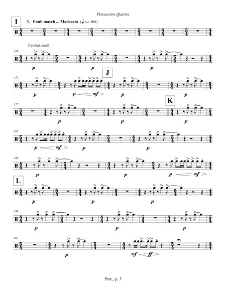 Percussion Quartet (2015) For Vibraphone, Marimba, Drum Set And Multi-percussion (full Score)